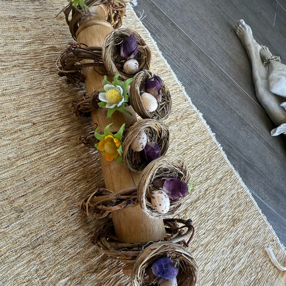 6 Napkin Rings Rustic Bird Decor - Picture 5 of 5
